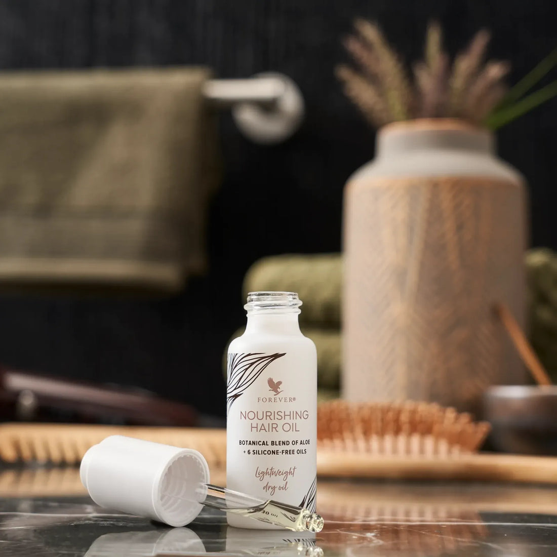 Huile Capillaire Nourrissante – Soin Revitalisant pour Cheveux Secs et Abîmés